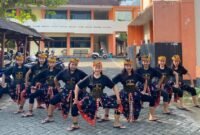 Peserta menampilkan tari kolosal jaranan Turonggo Yakso dalam peringatan Hari Tari Nasional dan Hari Tari Dunia di Kabupaten Trenggalek, Minggu (26/4/2026) lalu