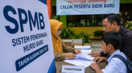 Foto ilustrasi pelaksanaan Sistem Penerimaan Murid Baru (SPMB) tahun ajaran 2026/2027