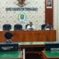 Rapat DPRD Trenggalek bersama GMNI, Senin (18/5/2026).