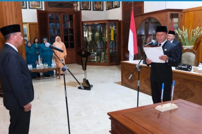 Proses Pelantikan Sekda Tulungagung, Tri Hariadi
