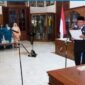 Proses Pelantikan Sekda Tulungagung, Tri Hariadi