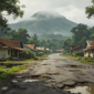 Kondisi jalan rusak menuju kawasan Bendungan Bagong Trenggalek masih dikeluhkan warga di tengah kenaikan anggaran proyek hingga Rp2,7 triliun. (foto ilustrasi jalan rusak)