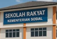 Ilustrasi pembangunan Sekolah Rakyat yang dipersiapkan pemerintah untuk memperluas akses pendidikan bagi keluarga kurang mampu.