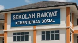 Ilustrasi pembangunan Sekolah Rakyat yang dipersiapkan pemerintah untuk memperluas akses pendidikan bagi keluarga kurang mampu.