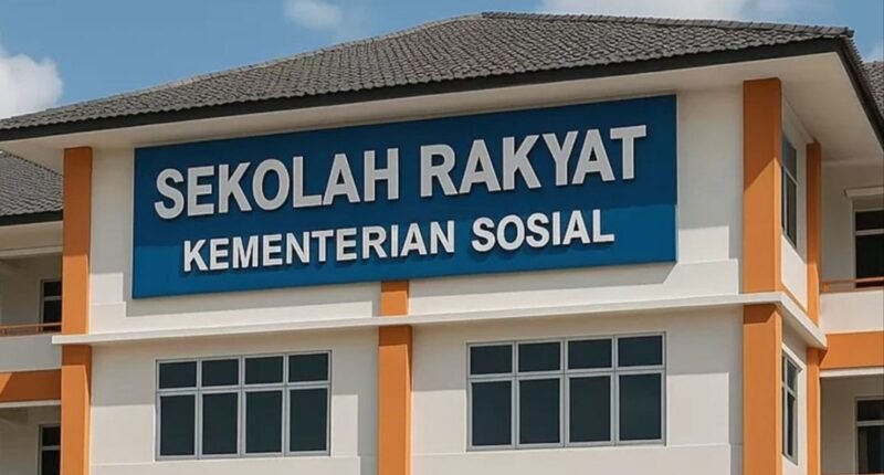 Ilustrasi pembangunan Sekolah Rakyat yang dipersiapkan pemerintah untuk memperluas akses pendidikan bagi keluarga kurang mampu.