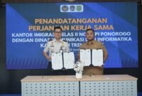 Diskominfo Trenggalek dan Kantor Imigrasi Kelas II Non-TPI Ponorogo menjalin kerja