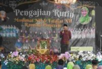 Plt. Bupati Tulungagung Ahmad Baharudin menghadiri pengajian Muslimat dan Fatayat NU Ranting Panjerejo