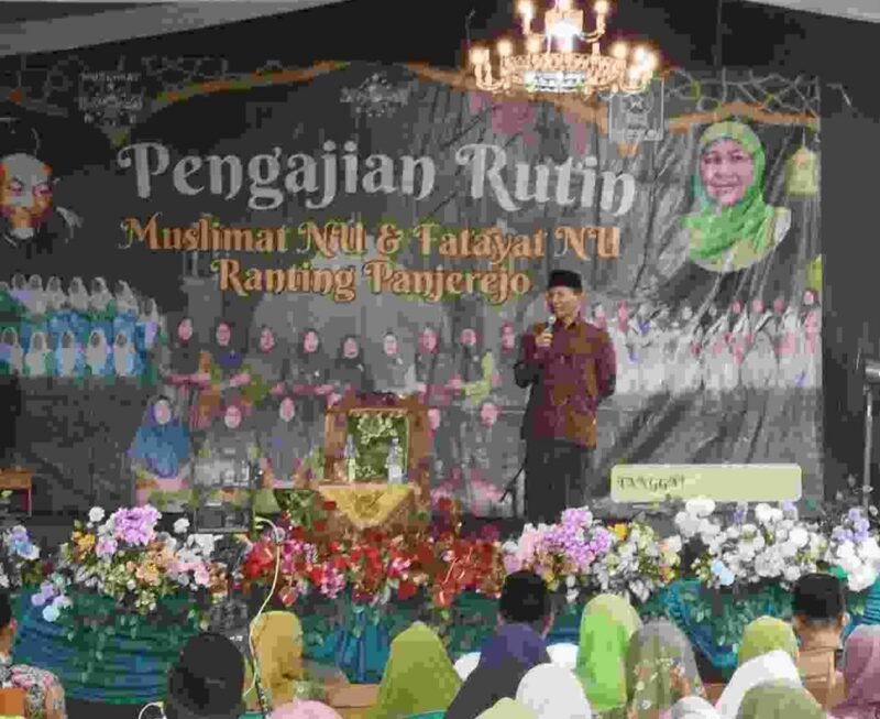 Plt. Bupati Tulungagung Ahmad Baharudin menghadiri pengajian Muslimat dan Fatayat NU Ranting Panjerejo